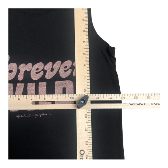 Spiritual Gangster Forever Wild Soft Black Rose Gold Tank Women’s Size Small NWT - Picture 7 of 8